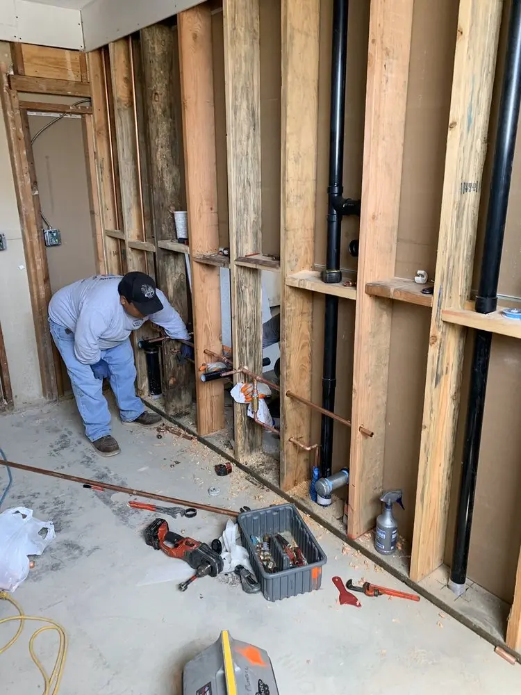 Commercial rough-in plumbing for Gas Line Repair in Cypher